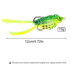 FTK Frog Crank Bait señuelo lubina rana para agua dulce