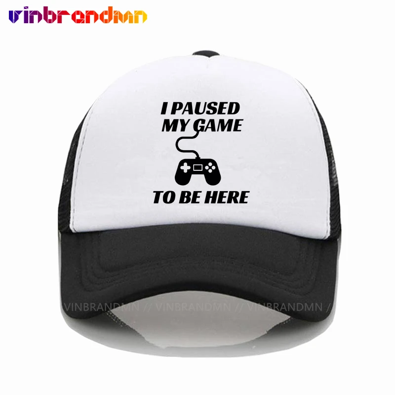 Newest Fashion Gamer Baseball Caps Unisex I Paused My Game To Be Here Interesting Play Computer Snapback Adjustable Trucker Caps