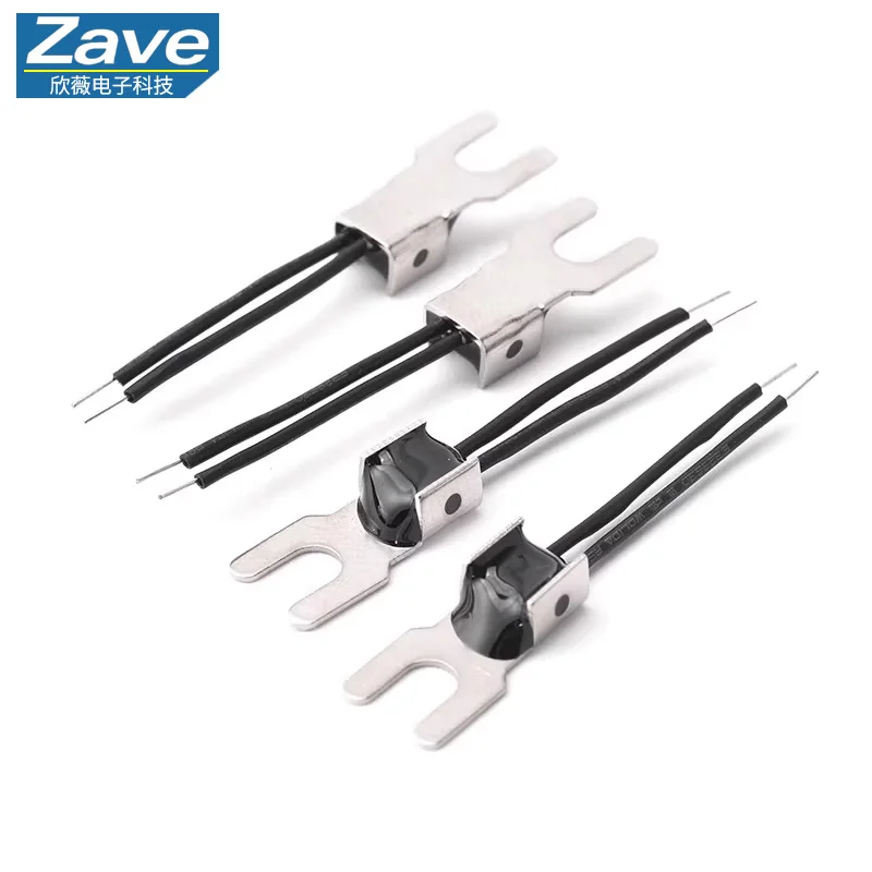 U-Type Temperature Sensor, NTC Thermistor 10K (B-Value 3950), Wire Length 25mm, Accuracy 1%