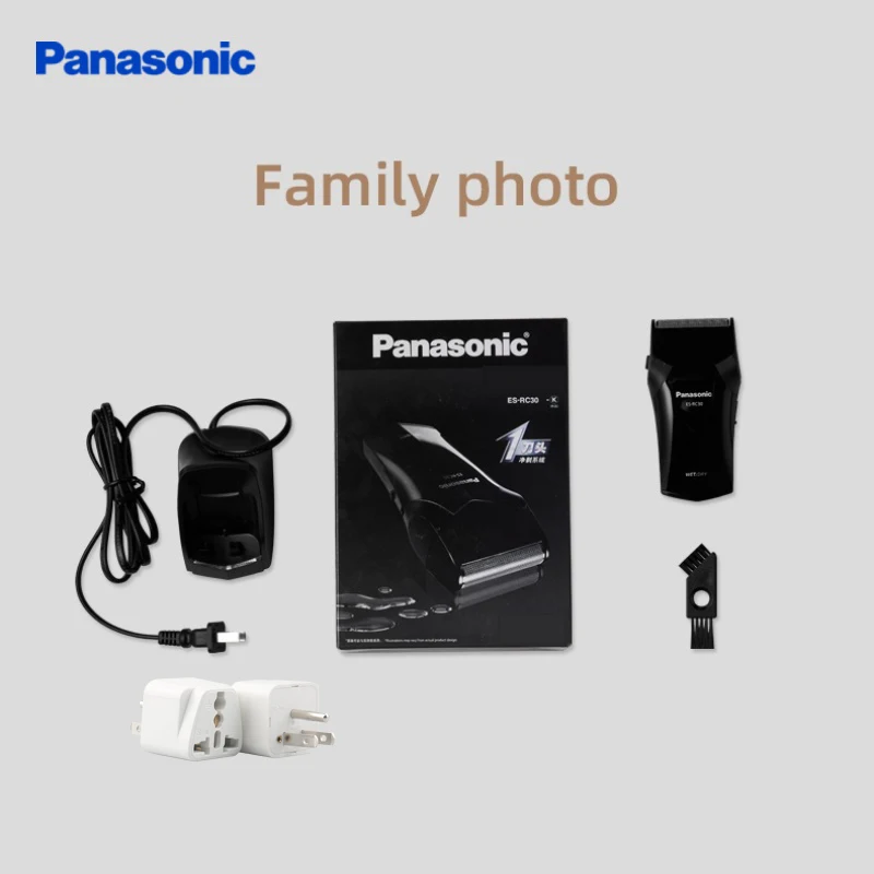 ماكينة حلاقة كهربائية باناسونيك 1 شفرة ماكينة حلاقة رجالية ماكينة حلاقة اللحية قابلة للشحن IPX7 ماكينة حلاقة منزلية مقاومة للماء