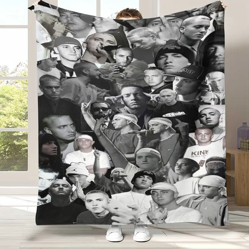Rap God Slim Shady Eminem Hiphop Soft Flannel Throw Blanket,Cozy Warm Blanket for Bed,Sofa,Living Room,Picnic,Camping,Home Decor