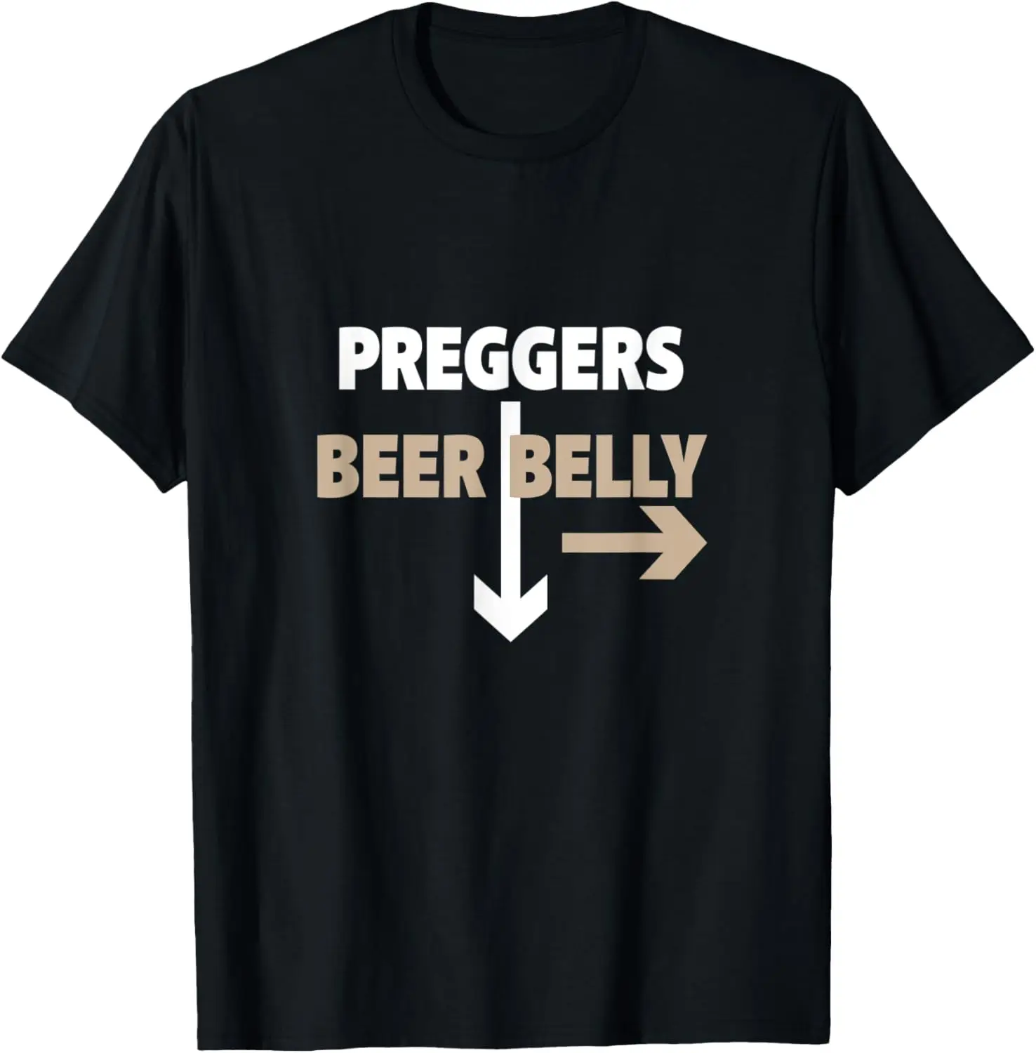 Preggers Beer Belly - Funny Expecting Couple Pregnancy T-Shirt