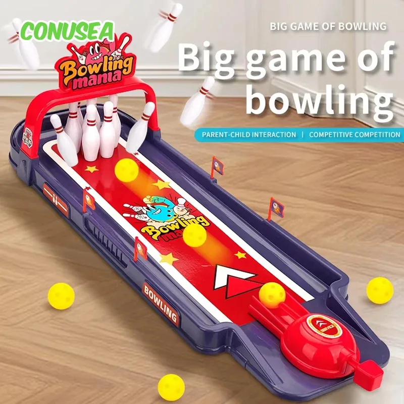 Table Bowling Children's Party Board Games Indoor Ball Sports Double Battle Educational Toys Parent-Child Interactive Kids Toys