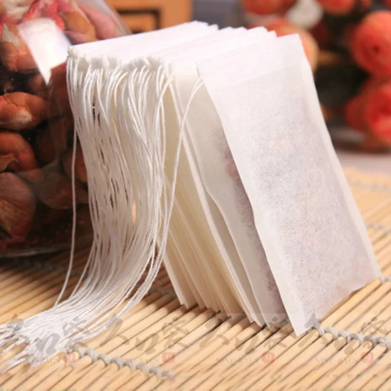 

1000 шт./лот 7x9 см пустые чайные пакетики с веревкой-исцеляющая фильтровальная бумага для травяного рассыпного чая-новые чайные пакетики