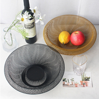 Nordic Metal Fruit Basket Vegetables Bowl Fruit Storage Serving Bowl Creative Storage Basket for Kitchen Cafe Accessories