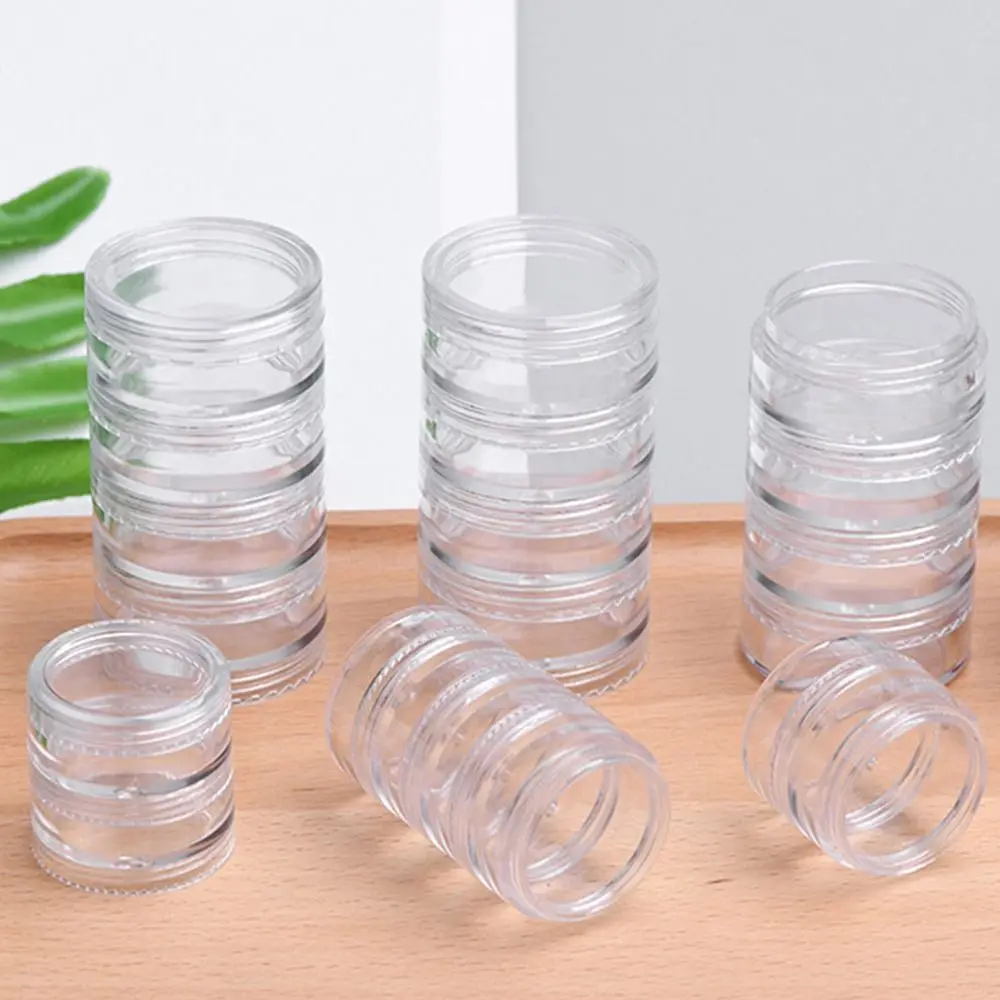 حافظة بلاستيكية متعددة الطبقات دوارة قلادة حقيبة للتخزين صندوق مجوهرات نسائي سطح المكتب صندوق تخزين مجوهرات منظم المجوهرات