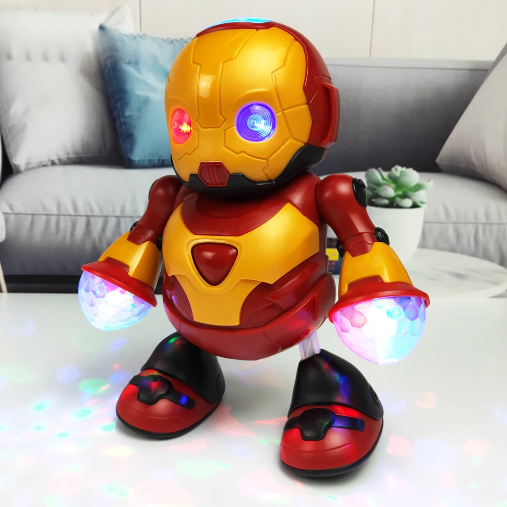 Modèle de robot dansant électrique – Jouet animé transformant chantant et lumineux, cadeau idéal pour la journée des enfants
