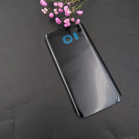 Задняя крышка батарейного отсека для Samsung Galaxy S7 G930 G930F S7 Edge G935 G935F, задняя панель, дверной корпус, запасные части с логотипом