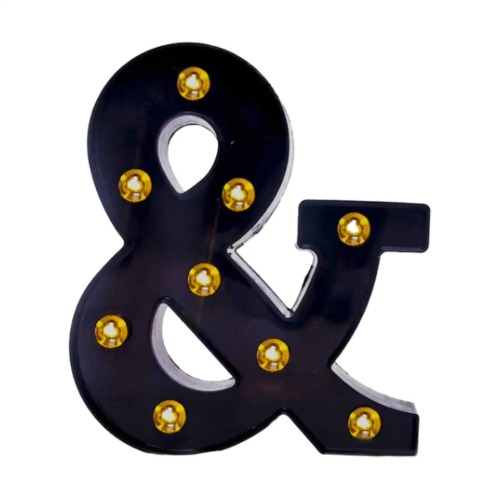 LED Ampersand Symbol Marquee Letter Light Warm Light for Wall Party Wedding