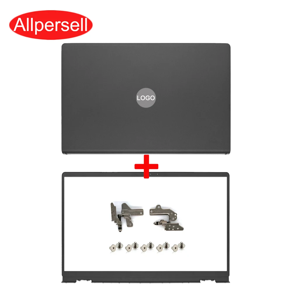 

Черный комплект для Dell Inspiron 15 3510 3511 3515 3520 3521 3525, чехол для задней панели ноутбука, ЖК-дисплей, верхняя крышка, рамка, винтовой ободок, шарнир