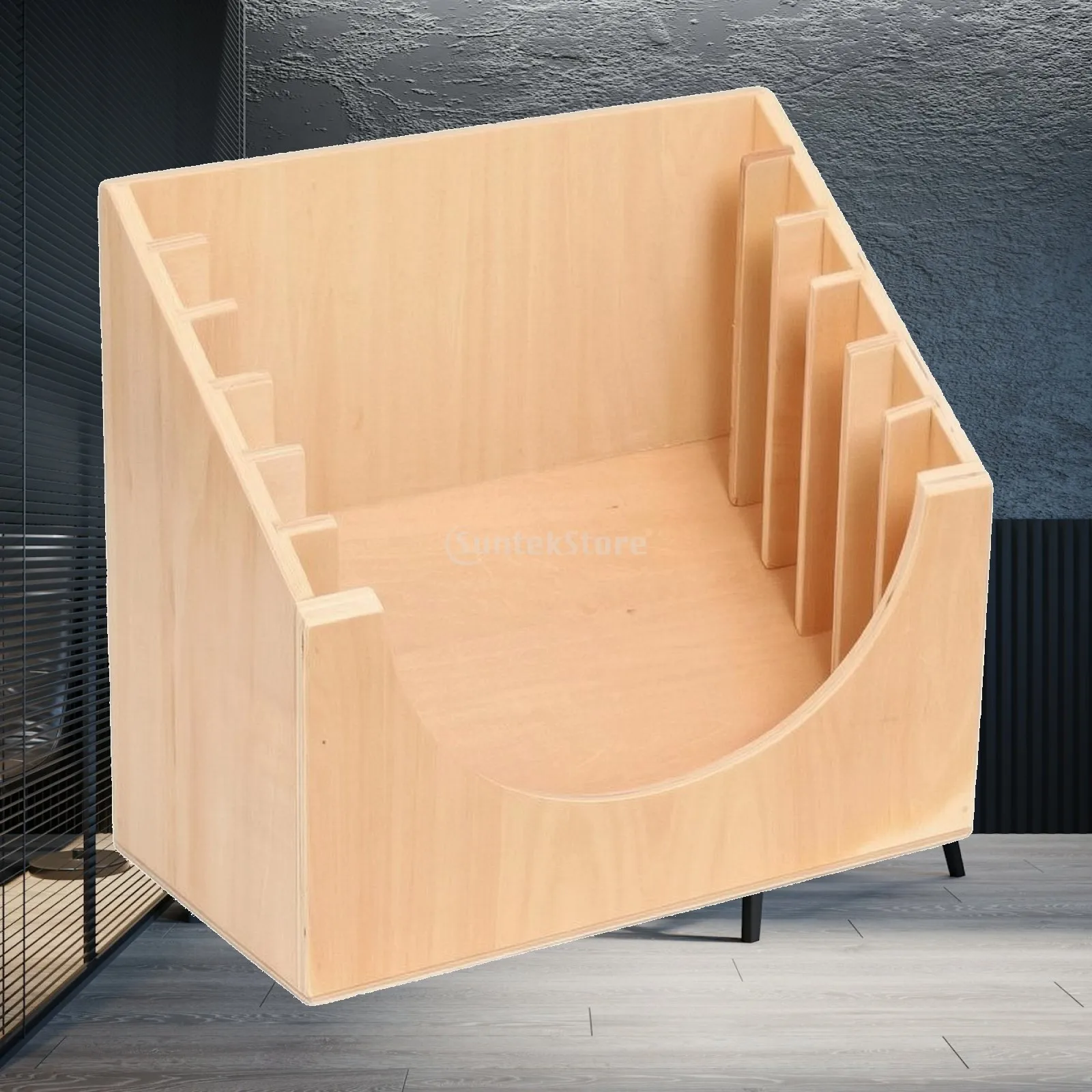 Natural Wood Children Dressing Frame with Compartments for Daily Fastener Training