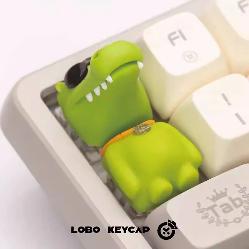 Tapa de teclado personalizada de animales de fiesta, tapa de tecla de proceso de resina de dirección, Teclado mecánico, accesorios para juegos, regalo