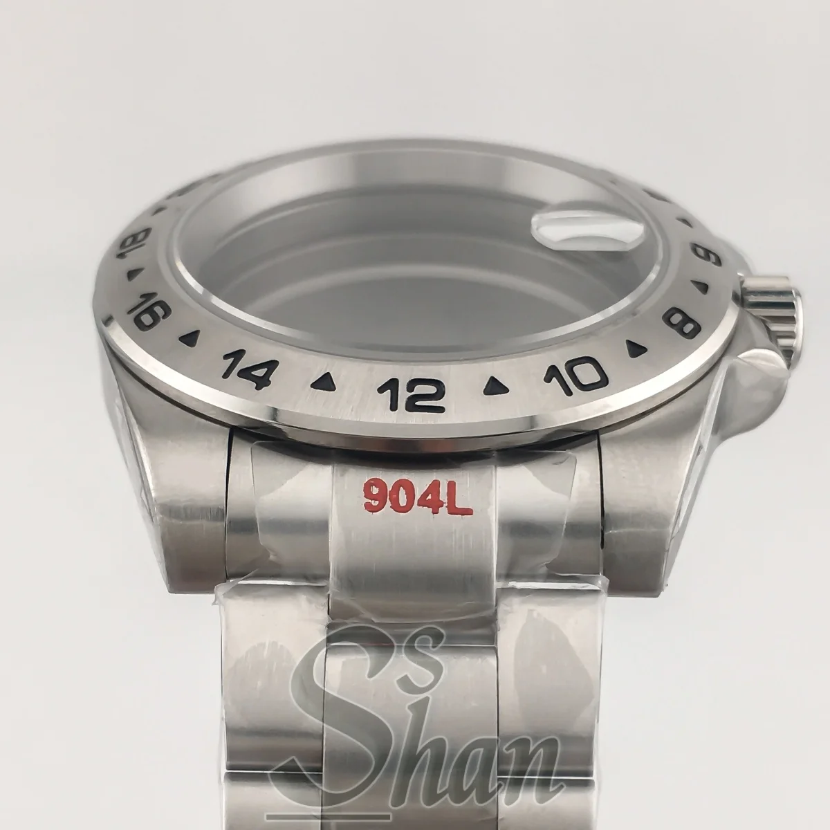 40mm/43mm pExplore 2 boîtier lunette fixe cristal saphir NH34 NH35 NH36 ETA2824 PT5000 Miyota DG2813 3804 mouvement bracelet en acier