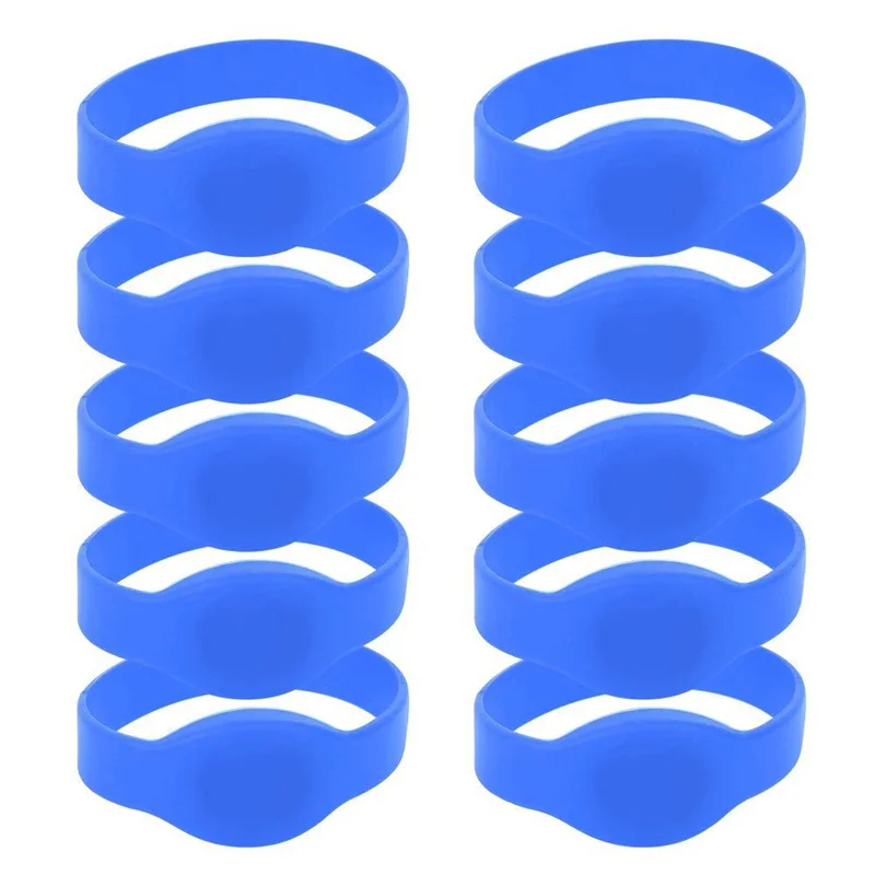 

【Home-Tools!】10Pcs RFID ID Card Wristband,125Khz IP68 Sauna Card Access Control Wristband For Hotel Swimming Pool Sauna Room