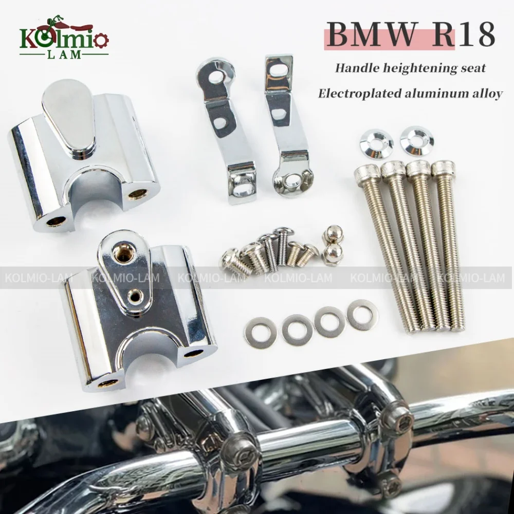 

Fit For BMW R18 R1800 Motorcycle Handlebar Riser Mount Handle Bar Clamp R 18 2021 2022 2023 2024 2025 2026 Rise Extend Adapter