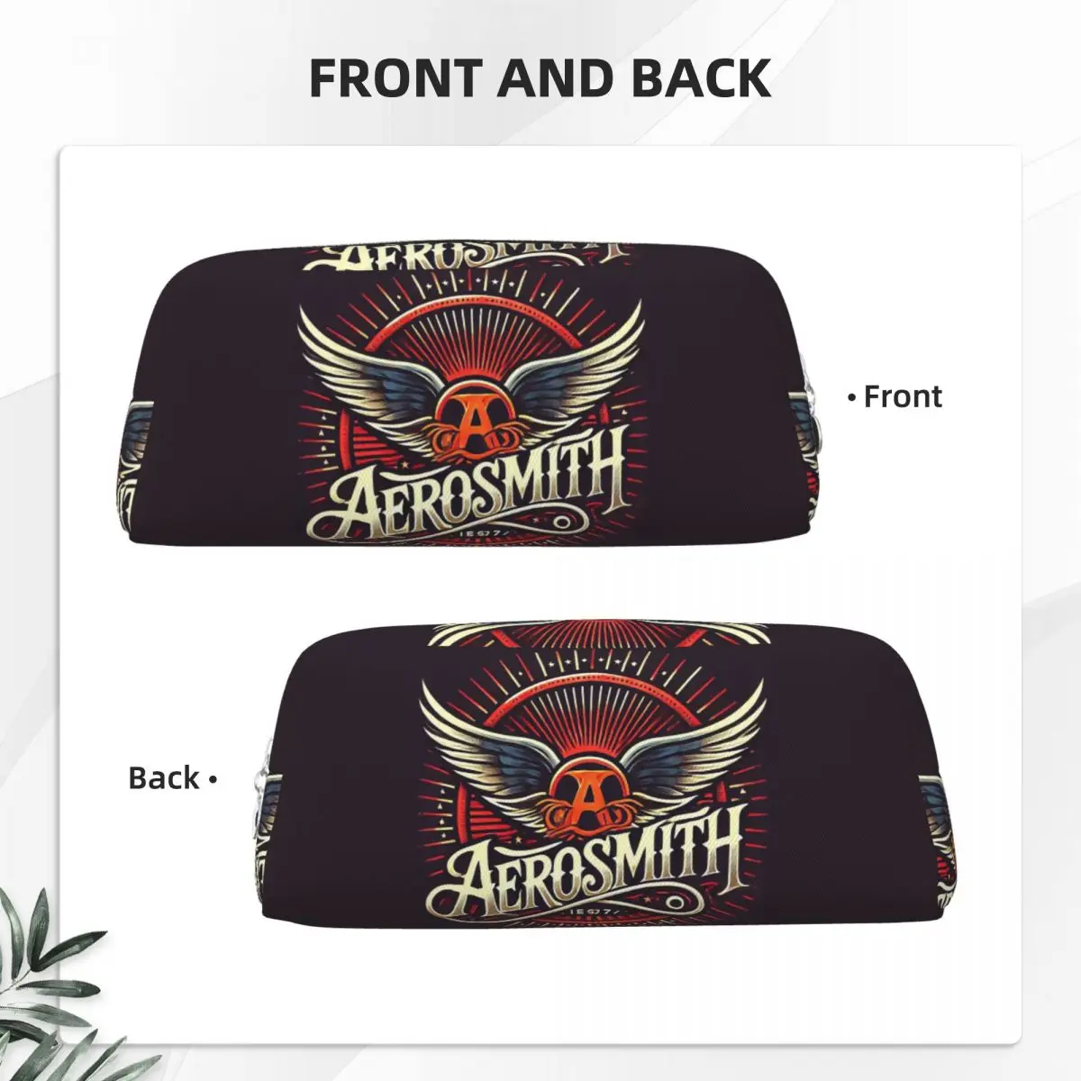 Rock Aerosmith Band Pencil Cases for Students School Pen Box Pencil Bag Pencil Pouch Pen Holder