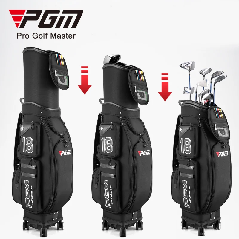 PGM QB097 golf custom bag retractable waterproof golf travel bag for men