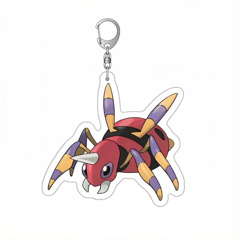 Keychain Magneton Slowbro Galarian Ponyta Rapidash Machoke Anime Game Fan Gift Recycled Acrylic Backpack Pendant Decoration Rare view 3