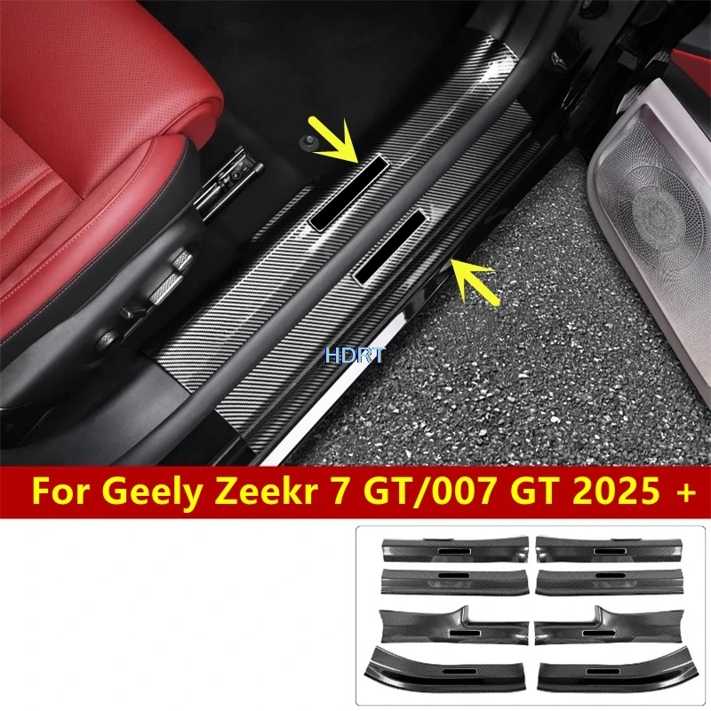 

Для Geely Zeekr 7 GT/007 GT 2025+ Защитная накладка на порог двери автомобиля, накладка на задний багажник, защита от царапин и ударов