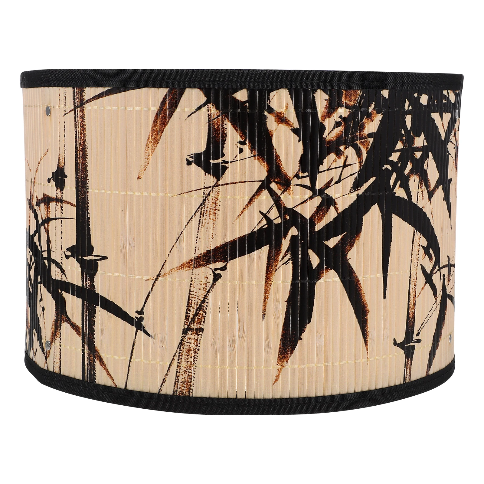 

Bamboo Lighting Crafts Covers Woven Lampshade Replacement Printed Retro Style Folk House Decoration Chandelier Pendant Lamp
