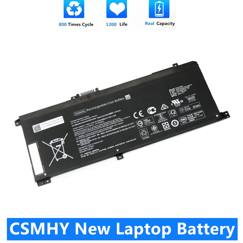 

CSMHY New SA04XL Battery for HP ENVY X360 15-dr0003TX 15-ds0000nc 15-ds0000ng 15-ds0000na 15-ds0000ur HSTNN-OB1G L43267-005