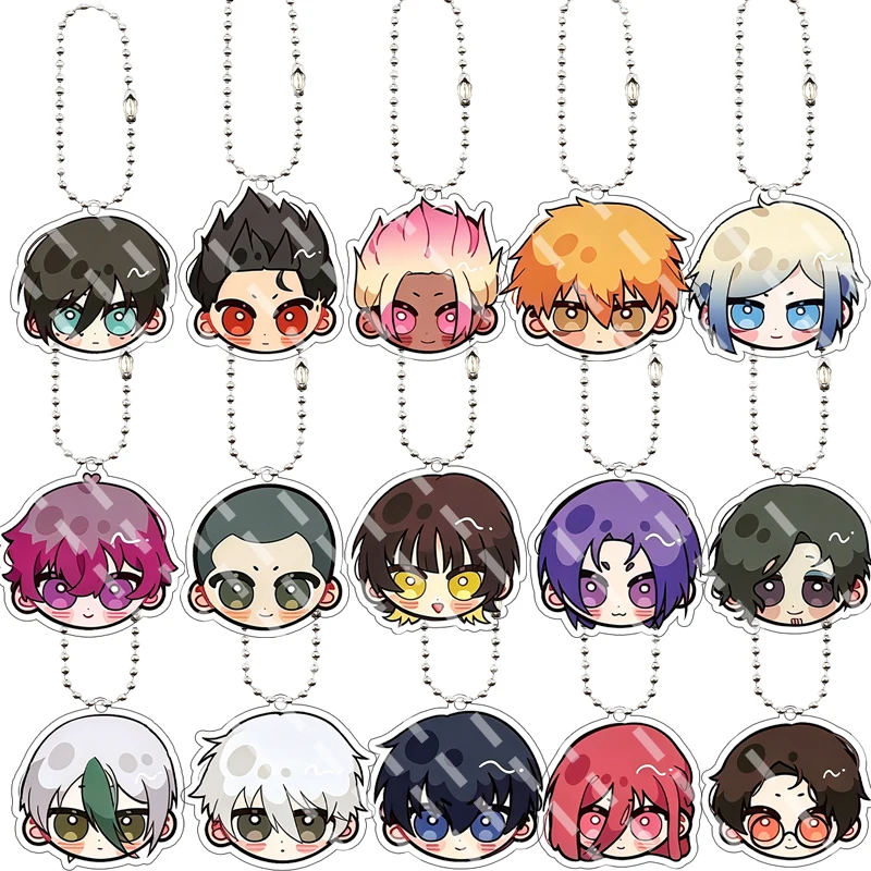 

Cartoon Blue Lock Q Version Itoshi Rin Bachira Meguru Isagi Yoichi Acrylic Keychain 5cm Jewelry Pendant Decor Ornament Fans Gift