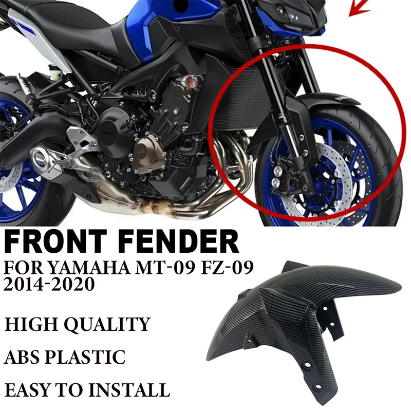 

Motorcycle Front Fender Suitable for Yamaha MT-09 MT09 FZ09 FZ 09 MT 09 FZ-09 2014-2020 High Quality ABS Plastic Splash Guard