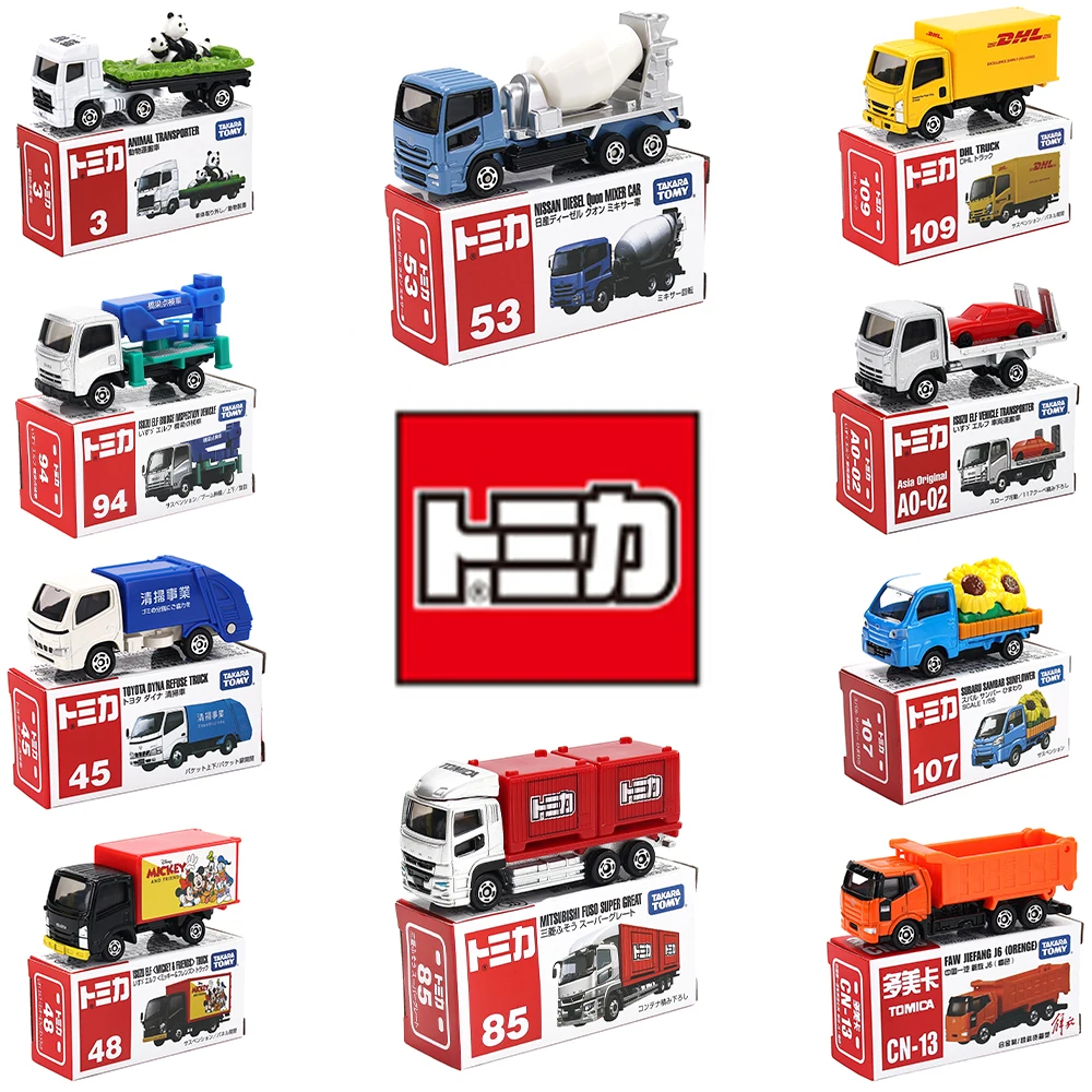 

Takara Tomy TOMICA Collection of freight cars TOTOTA ISUZU NISSAN Car Model Replica Collection, Kids Xmas Gift Toys for Boy