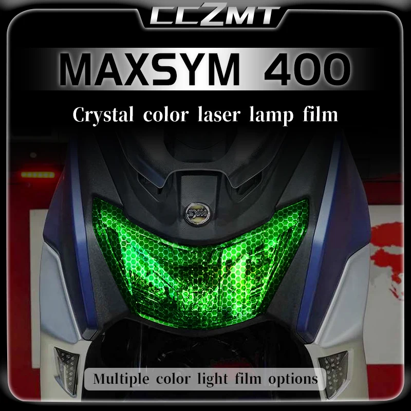 For SYM MAXSYM400 headlight film tail light film honeycomb laser light film sticker accessory modification