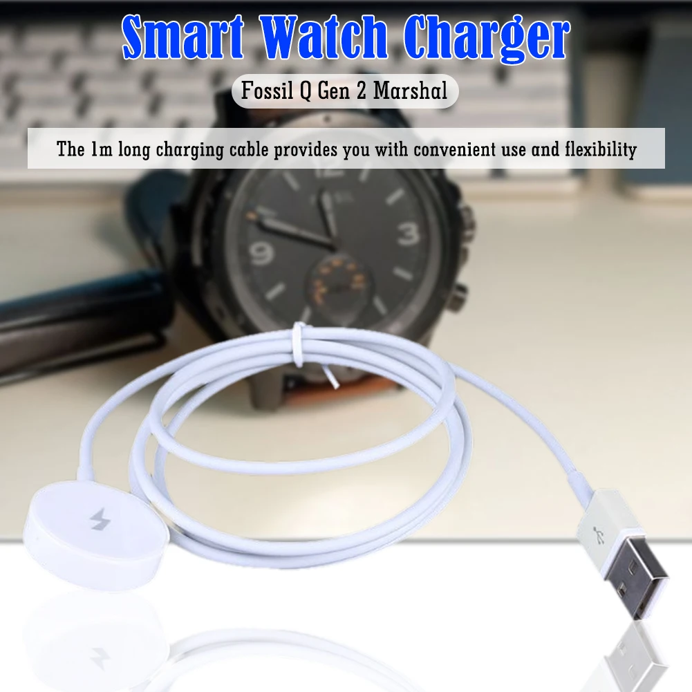 1 متر ساعة ذكية شاحن مغناطيسي ماس كهربائى حماية USB ساعة كابل شحن استبدال الملحقات ل الأحفوري Gen 1/2/3