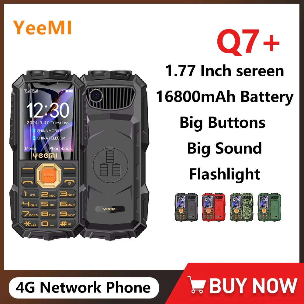 YeeMI Q7+ 4G Rugged  Feature Phone Waterproof 1