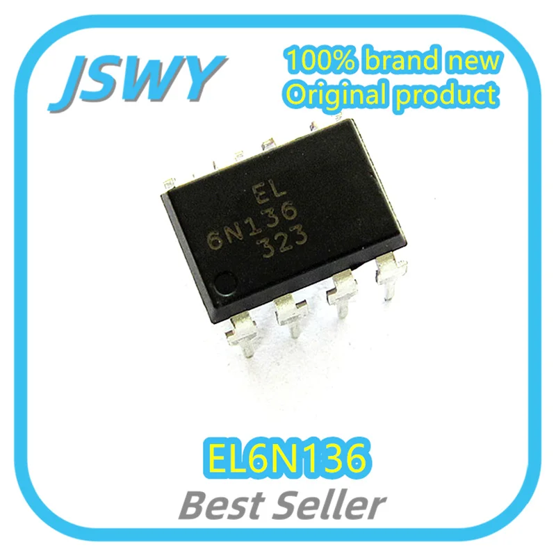 

(10/50pcs) EL6N136 6N136 DIP8 High Speed Optocoupler Brand New Original