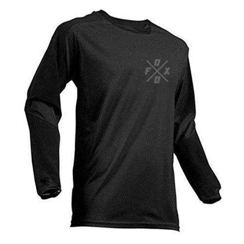 Imagen 2 del producto Camisetas de descenso para hombre, ropa deportiva para bicicleta de montaña, MTB, todoterreno, DH, motocicleta, Motocross, FOXO