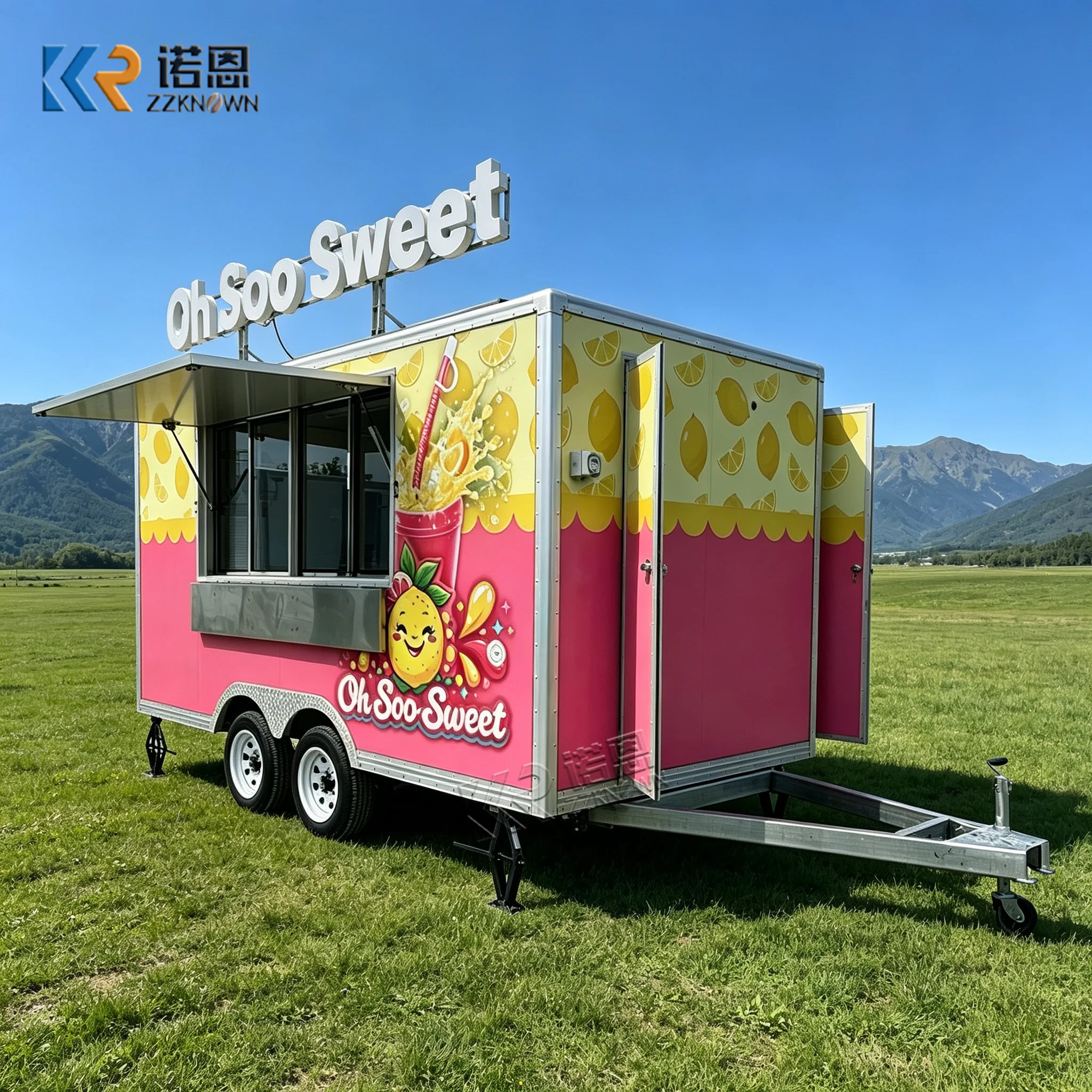 Commercial Food Truck Mobile F - Commercial Kitchen Trailer ulasan dan harga