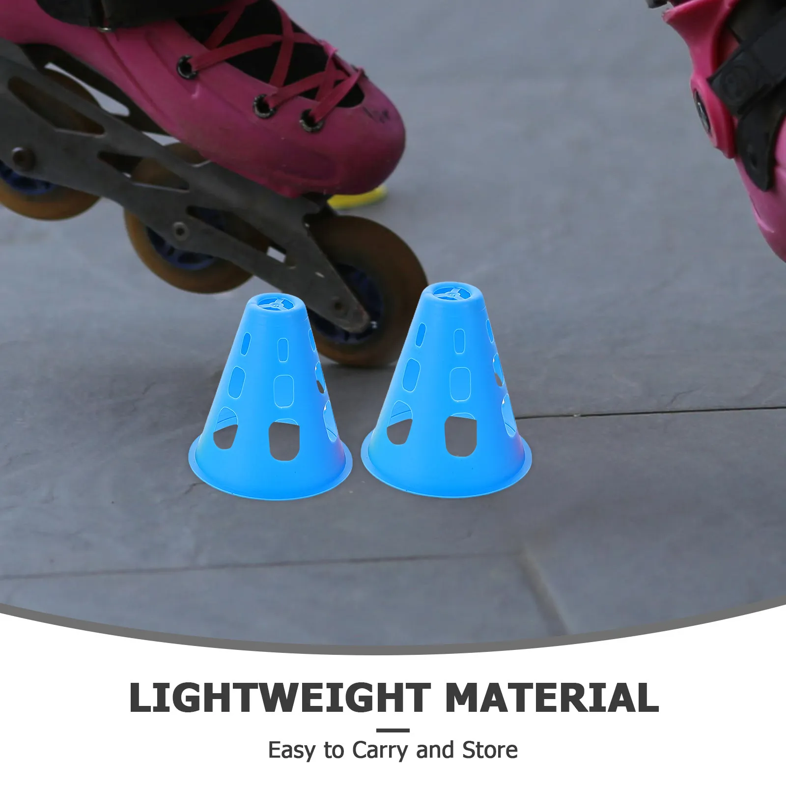 20Pcs 7Cm Disc Cones for Sports Training Windproof Roller Skating Marker Cones for Outdoor Practice Sports Training Markers
