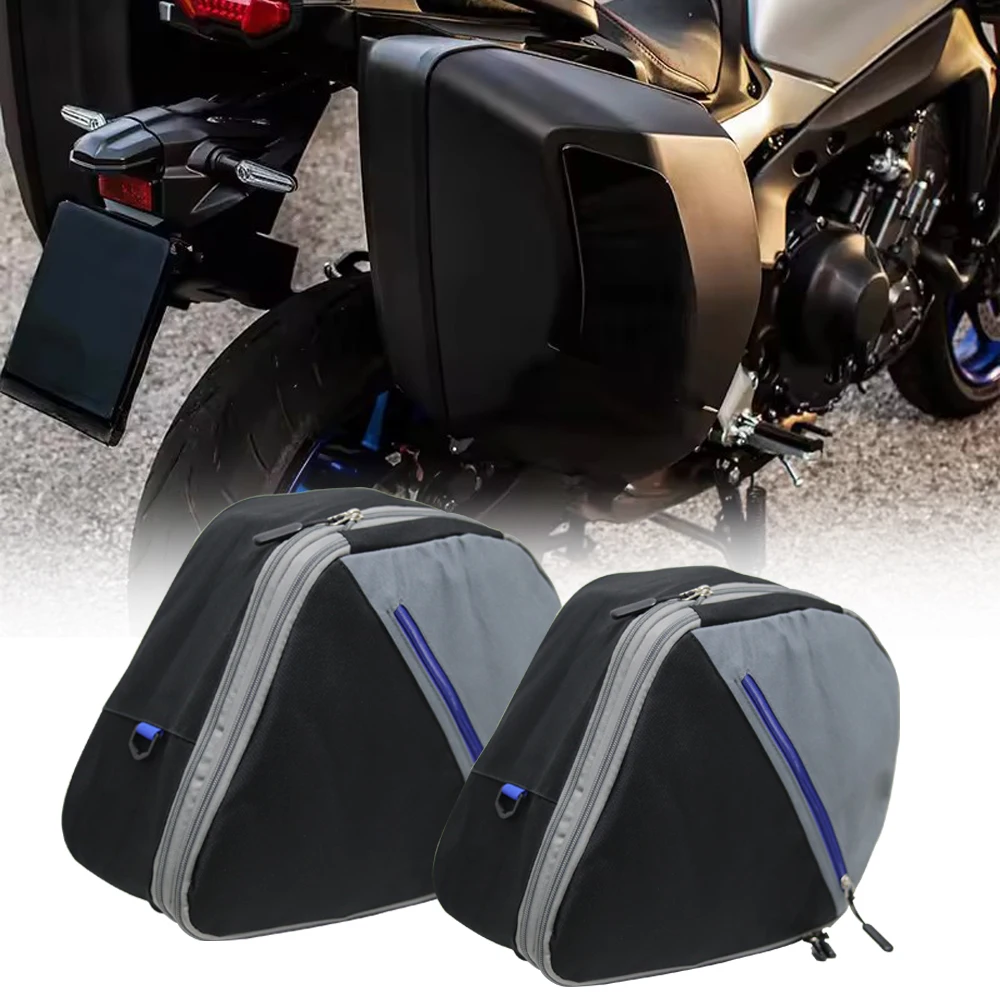 Universal Motorcycle side pockets Waterproof Travel Bags Suitcase Saddlebags Back Seat Bag For BMW KAWASAKI YAMAHA Honda