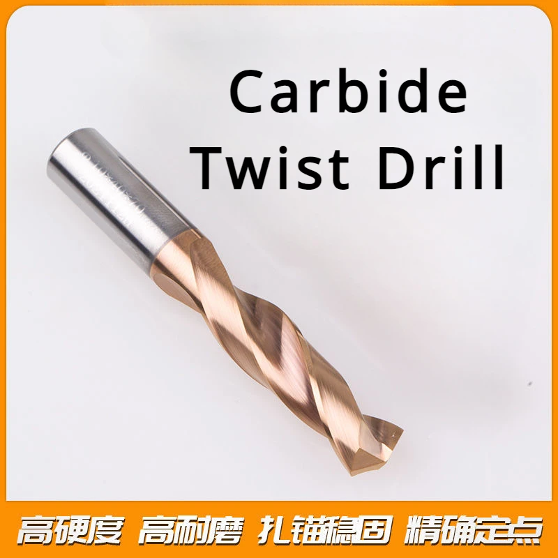 HRC55° 1.5-20mm Carbide Twist Drill Bit Nano Coated Metal Tungste Cutting Tool 1mm 1.5mm 2mm 2.5mm 3mm 4mm 5mm 6mm 7mm 8mm