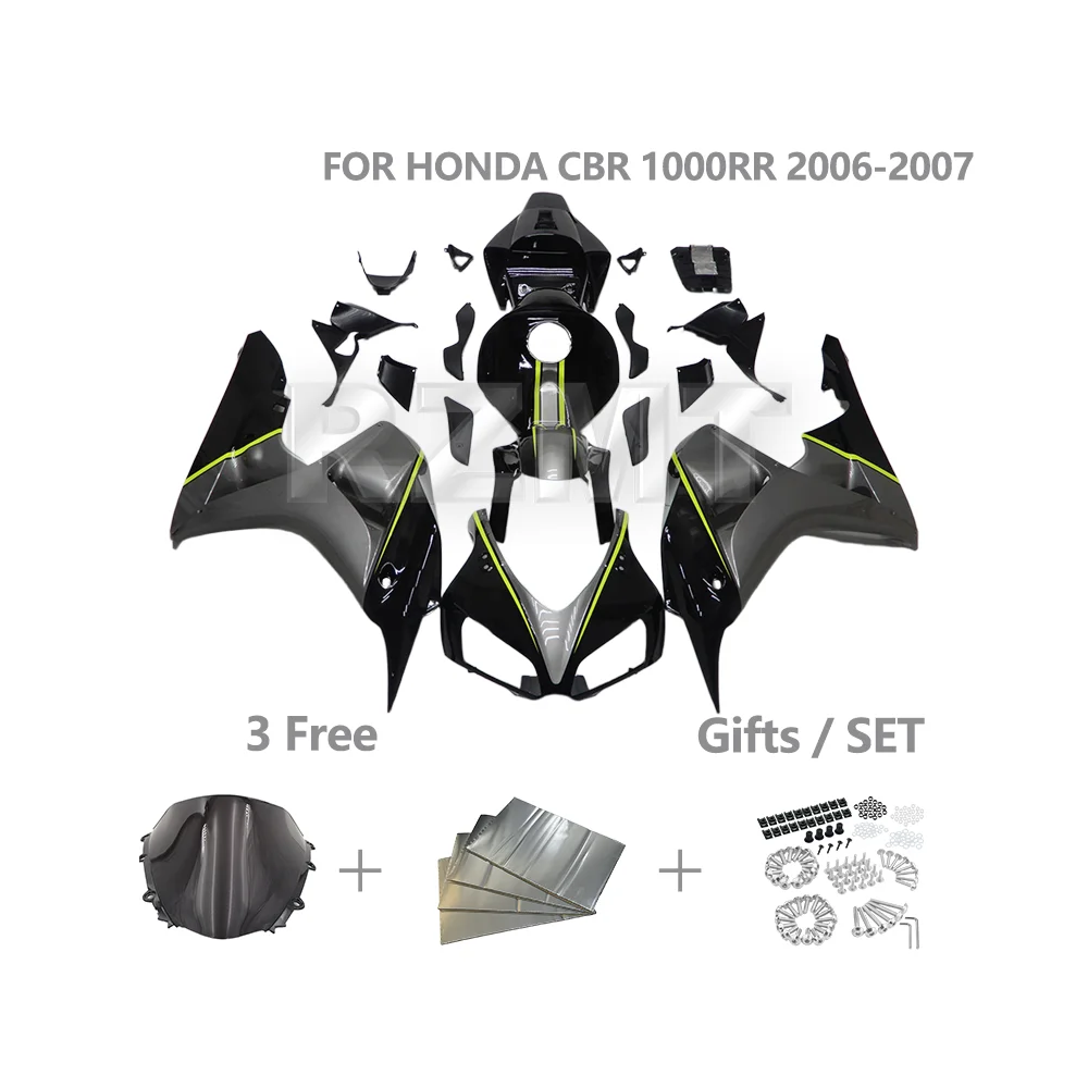 

Fairings Kit FOR HONDA CBR1000RR 2006 2007 CBR 1000RR Customized Motorcycle Fairing Kit ABS Injection Body Parts Set H1007-105a