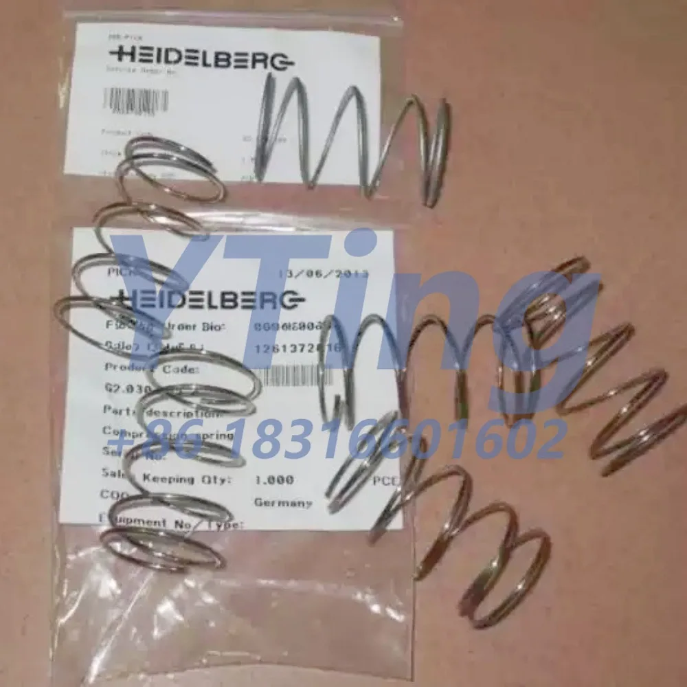 Heidelberg Printing Machine Accessories SM52 PM52 Water Bucket Roller Spring G2.030.205