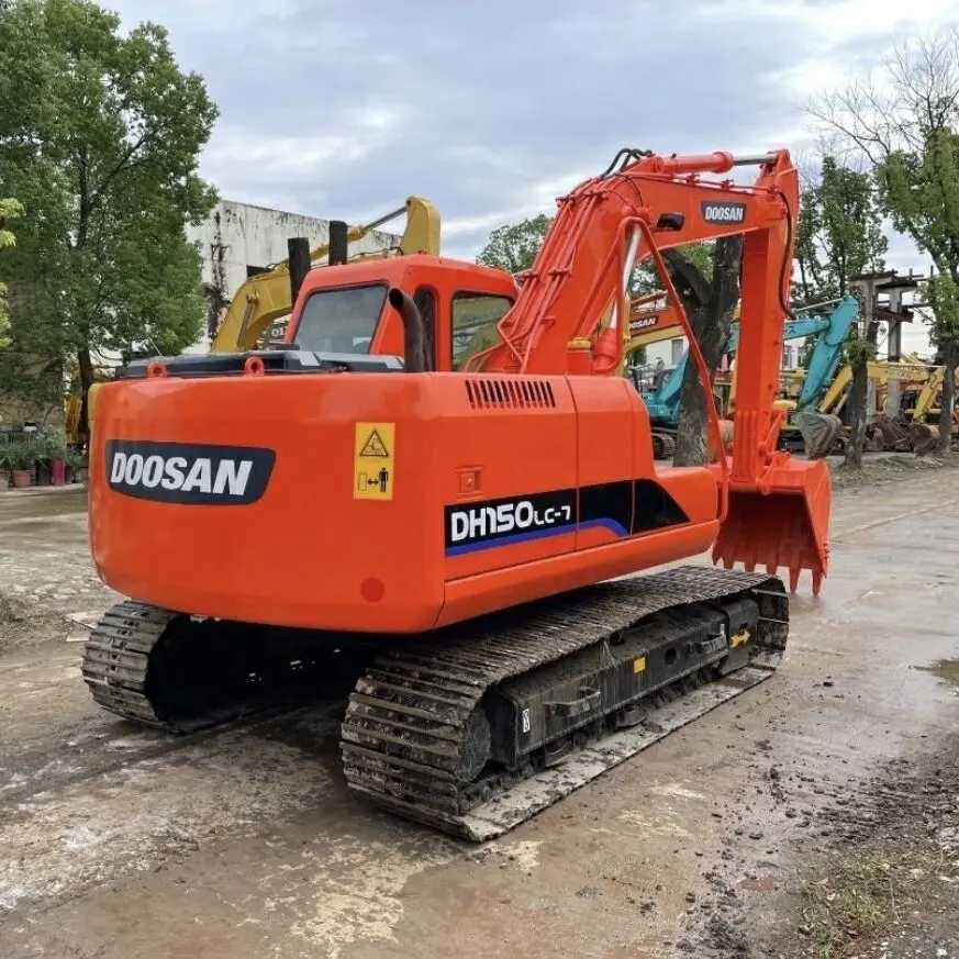 Wheel Excavators Korea Brand Doosan DH150LC-7 15Ton Medium Excavator Earth Moving Hinery Used Excavator Quality Assurance