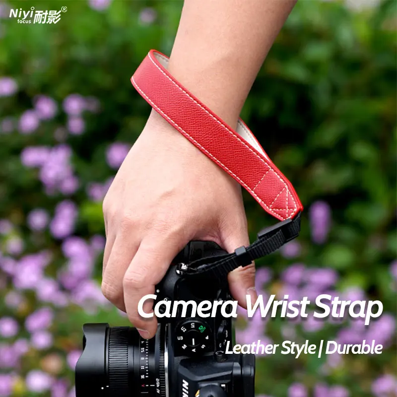 Camera Wristband Wrist Strap Lightweight Quick Release Camera Hand Strap with Triangular Ring Canon Nikon Sony Fujifilm Camera