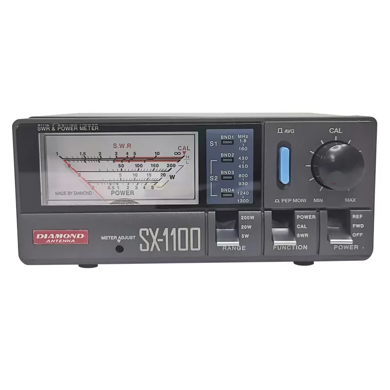 SX-1100 SX1100 Original Quad-Band SWR Power Meter VSWR Watt Tester VHF Frequency Range 1.8-160MHz, 430-450MHz 800-930MHz 1300MHz
