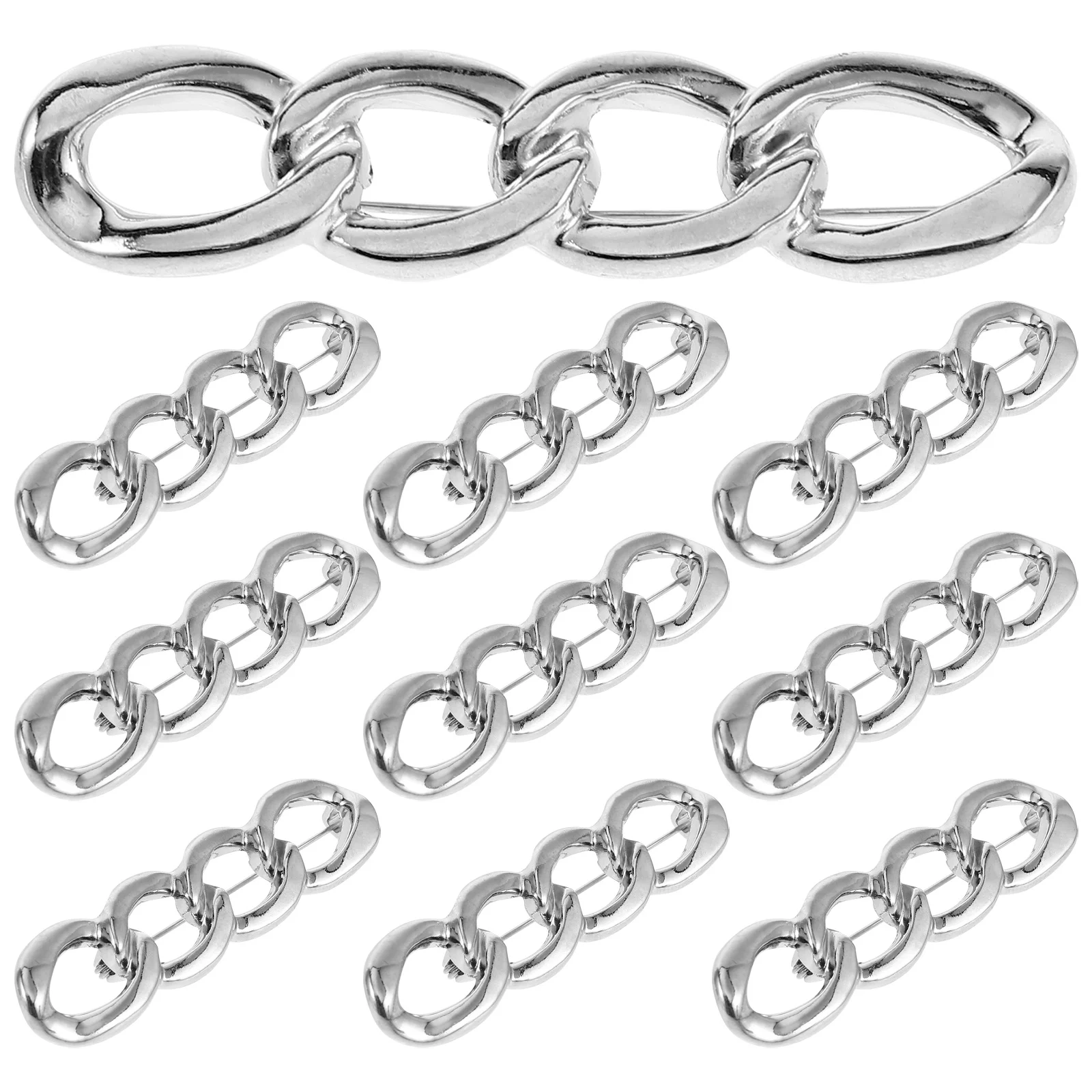 

10Pcs Metal Waist Tightener Clips Adjustable Pants Waist Reducer No-Sew Jeans Skirt Tightener Alloy Clothing Brooch