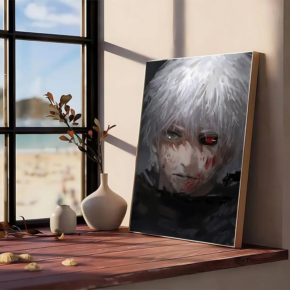 Anime T-TokyoS G-GhoulS K-KanekiS Poster Paper Print Art Painting Decoration Posters Living Room Quality Canvas Vintage Style