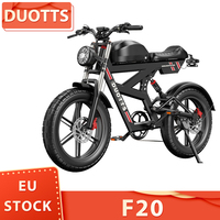 DUOTTS F20 Electric Bike 750W Motor 52V 27Ah Battery 20*4.0 Inch Fat Tire E-Bike 50km/h Max Speed up with Hydraulic Disc Brakes