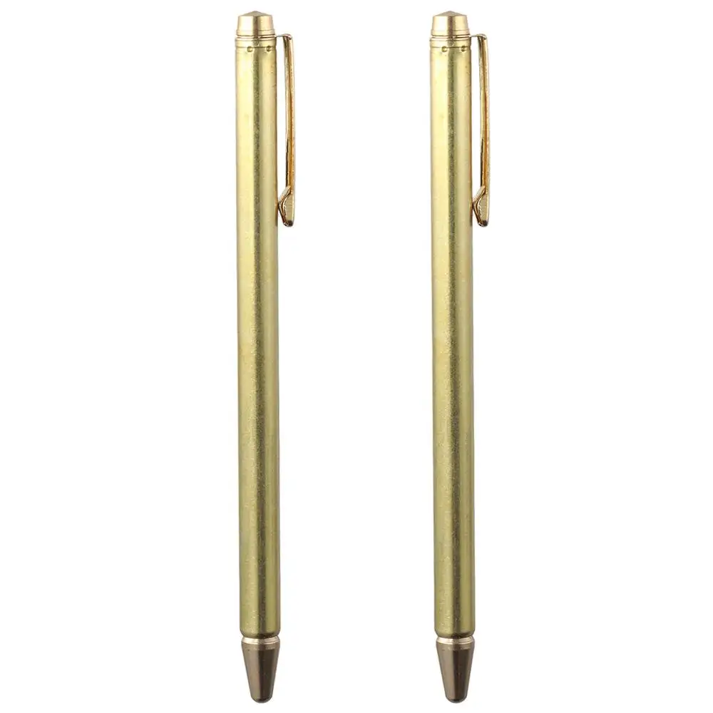 2PCS Buried Items Portable Pen Shape Metal Detection Rod L Rods Pure Copper Dowsing Rods Retractable Divining Rods