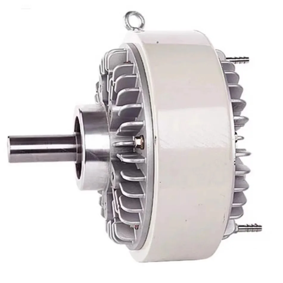 Water Cooled Magnetic Powder Brake 24V DC Hollow Shaft 5-400Nm with Base Tension Controller Output for Unwinding Winding Machine