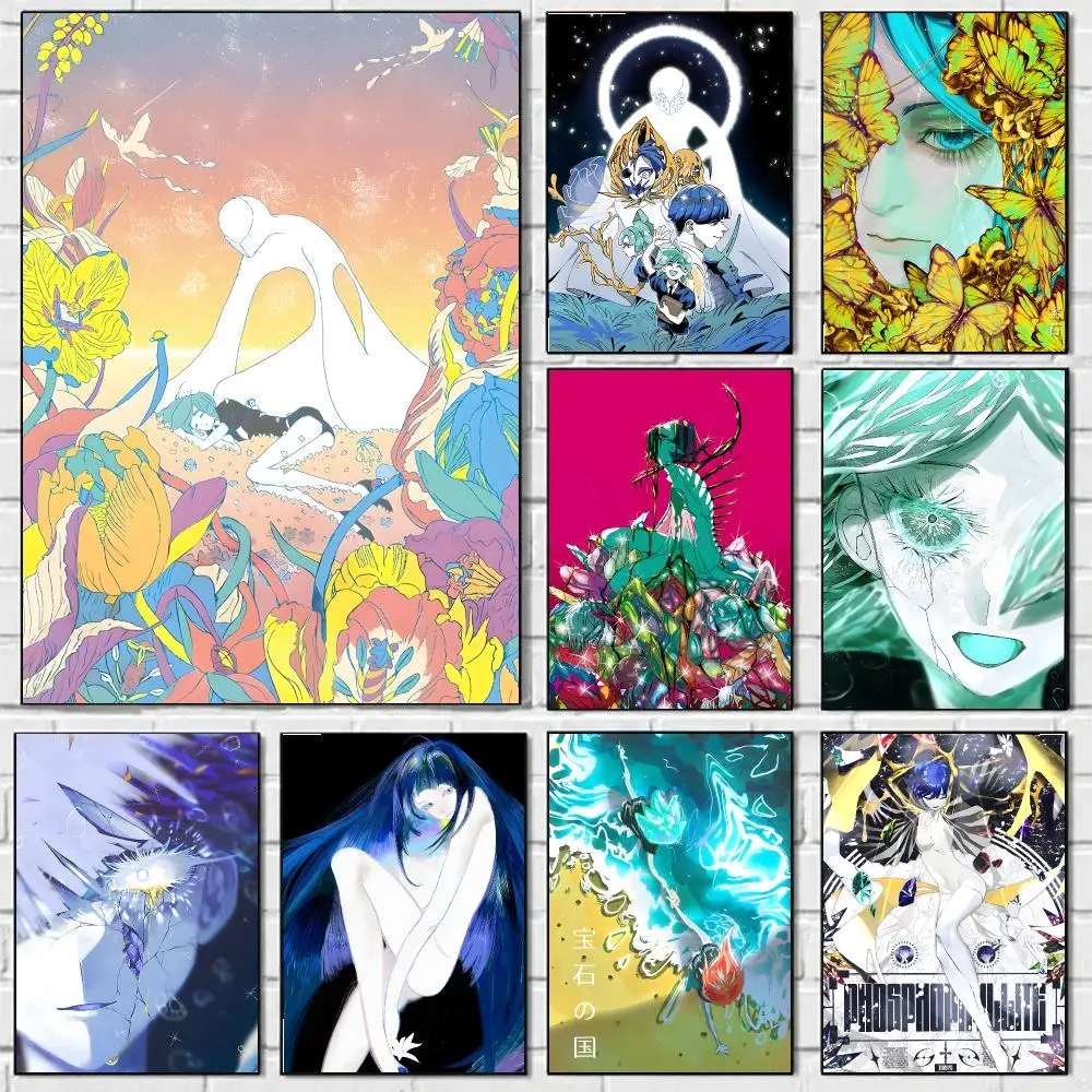 L-Land Of The Lustrous Poster HD Art Sticky Wall Waterproof Home Bedroom Bar Aesthetic Decoration Perfect Room Decor