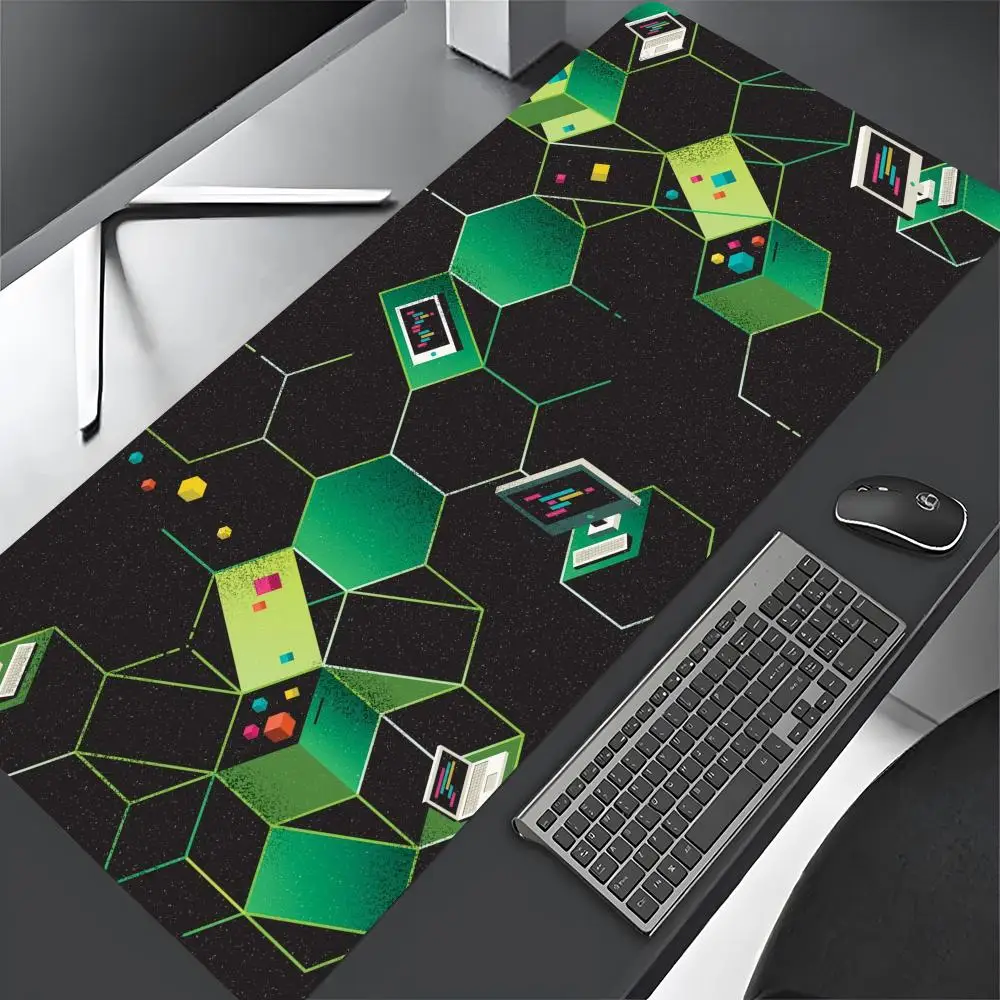 NodeJS JavaScript Mouse Pad Gaming desk decoration Mousepad Large 900x400mm MouseMat Gamer XXL Mause Carpet PC Desk