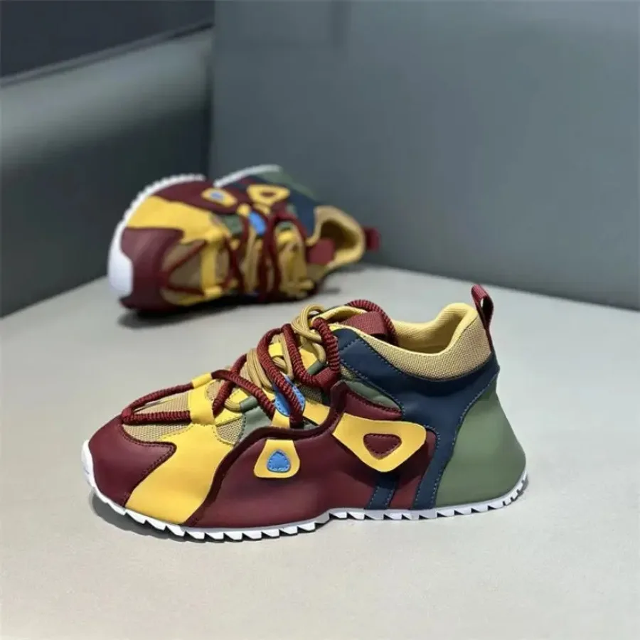 

Мужские массивные кроссовки в стиле Dad Shoes с сетчатыми вставками, повседневные, на толстой подошве, увеличивающие рост, спортивные